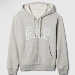 GAP Gray Zip-Up Hoodie Small Brand New